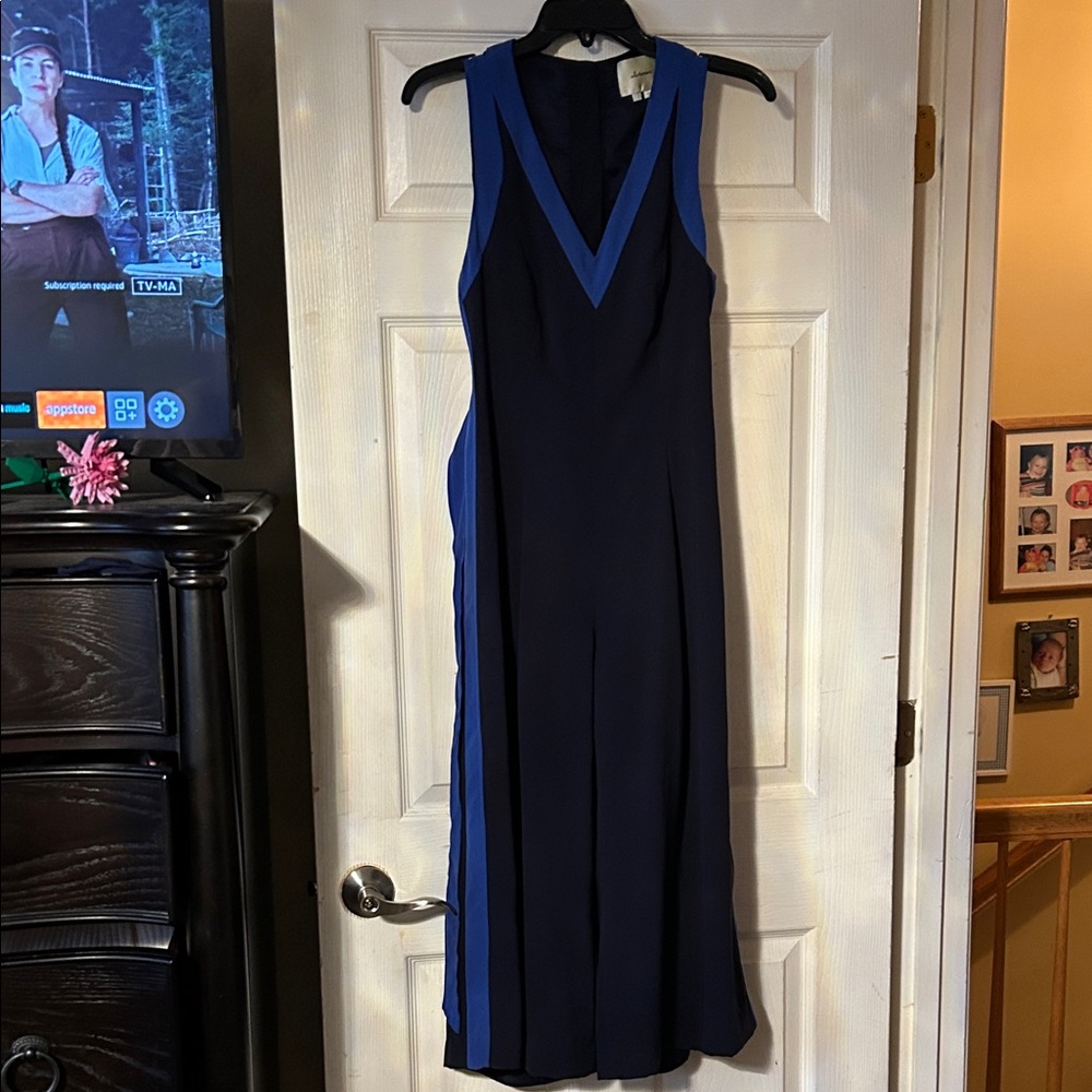 Elevenses Blue and Black Jumpsuit